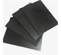 Lastra in fibra di carbonio 3K 100 mm x 250 mm - Pannello in carbonio puro al 100% ad elevata durezza, spessore 0,5-5 mm 1 pezzo(1.0mm Plain Glossy)