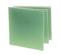 Lastra in Fibra di Vetro FR4 da 0,2/0,5/1/2/3 Mm di Spessore, Piastra Epossidica Verde Acqua 3240 FR-4 Pannello in Resina Epossidica Fibra di Vetro 1 Pezzo(100MM x 100MM,3mm)