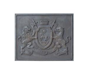 Lastra in ghisa per camino decoro Casato Reale CM. 100 × 80 H SP. 1 cm DS