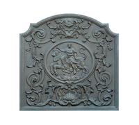 Lastra in ghisa per camino decoro DAMA CM. 80 × 80 H SP. 2 cm DS