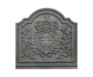 Lastra in ghisa per camino decoro GIGLIO REALE CM. 50 × 50 H SP. 2 cm DS