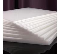 Lastra in nylon, White Nylon Sheet Multiple Sizes 1-3mm Thickness Pack(400mm*400mm*2mm*5pcs)