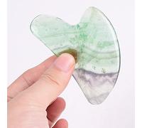 Lastra in pietra di giada naturale, quarzo rosa, piastra guasha, raschietti per viso, collo, schiena, corpo, fluorite