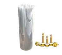 Lastra in policarbonato trasparente, impermeabile, dimensioni personalizzabili, durevole e flessibile, ideale per uso esterno, serra o garage, resistente ai raggi UV, leggera, 1 m x 12 m