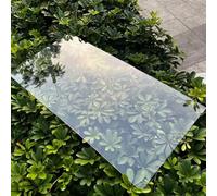 Lastra in policarbonato trasparente per tetto serra, pannello in acrilico infrangibile per illuminazione diurna, impermeabile e con protezione UV, ideale per tettoia esterna e garage (1,22 m x 4 cm)