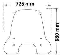Lastra Isotta Parabrezza Per Ngs 1 2019-2022 - Ngs 2 2019- - Ngs 3 2019-