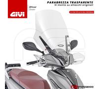 LASTRA PARABREZZA PARAVENTO TRASPARENTE KYMCO PEOPLE S 125 150 200 2020 - 2023