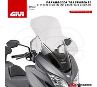 LASTRA PARABREZZA PARAVENTO TRASPARENTE SUZUKI BURGMAN 400 2017 - 2023