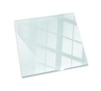 Lastra per Camino di Vetro Temperato 60x60 cm Rettangolare Duraturo Sicurezza Domestica Base per Stufa Protezione Dalle Ccintille Protezione per Pavimenti Resistente Alle Alte Temperature