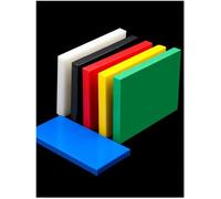 Lastra piana in plastica di polietilene | Multicolor 200x200mm (2-30mm): for la realizzazione di modelli fai-da-te(Green,6x200x200mm)