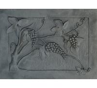 Lastra,piastra,piana,camino,fuoco,ghisa,figurata,ornata UVA 50x70LB-035