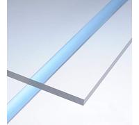Lastra Plexiglass, Plexiglass Pannello Ultra Trasparente con Pellicola Protettiva Spessore di 3 Mm (100x50 cm)