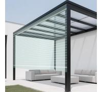Lastra Policarbonato 100 x 2000 cm Resistente Ai Raggi UV Pannelli da Tetto in Plastica Flessibile e Resistente per Giardini, Verande, Ripostigli e Passerelle Industriali, 1mm