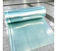 Lastra Policarbonato 150 x 1100 cm Elevata Trasmissione Della Luce Pannelli da Tetto in Fibra di Vetro Flessibile e Resistente per Serre, Garage, Gazebo, Solarium e Coperture, 1.8mm