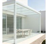 Lastra Policarbonato 150 x 2600 cm Elevata Trasmissione Della Luce Pensilina Tettoia per Esterno Flessibile e Resistente per Serre, Garage, Gazebo, Solarium e Coperture, 1.5mm
