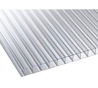 LASTRA POLICARBONATO ALVEOLARE 210x100 cm Spessore 10 mm 2 PARETI TRASPARENTE