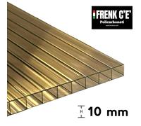 LASTRA POLICARBONATO ALVEOLARE BRONZO / FUMÉ 10 mm FINO 3000 mm