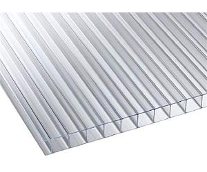 Lastra Policarbonato Alveolare Exolon 2065x594 mm Spessore 4 mm 2 Pareti Trasparente