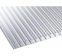 Lastra Policarbonato Alveolare Trasparente 10mm - 100x149 cm - Pannello Resistente per Coperture, Gazebo, Tettoie, Fai da Te - Taglio su Misura