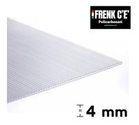 LASTRA POLICARBONATO TRASPARENTE ALVEOLARE SPESSORE 4mm - 2000 X 1050 mm