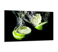 Lastra protettiva in vetro per stufa 80x52 Lime