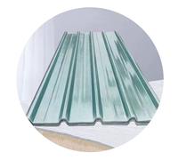Lastra Trasparente In Fibra Di Vetro FRP, Pannelli Ondulati Per Serra, Garage, Passaggio Esterno, Anti-UV(3pcs,150cm/4.9ft)