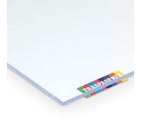 Lastra vetro sintetico spessore 4 mm dimensione 150 x 50 cm trasparente finitura superficie liscia