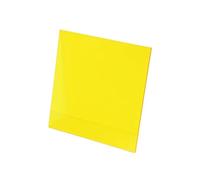 Lastre acriliche traslucide gialle, spessore 3-10 mm, dimensioni multiple for cartelli espositivi(5mm,400x400mm)