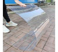 Lastre di Copertura in Policarbonato,Fogli In Acrilico Trasparente,Pensilina Tettoia per Porta Balcone Esterno,Pannelli di Ricambio per Tetto,Serre e Giardino,Personalizzabile (0.6 * 4m)