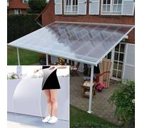 Lastre di copertura in policarbonato, in plastica trasparente rigida con protezione UV per coperture per serre e tende da sole antipioggia