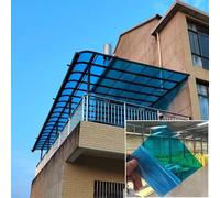 Lastre Di Copertura In Policarbonato, Lastra Di Copertura In Policarbonato Trasparente Per Esterni, Facile Tagliare, 1,6mm Spesso, Pensilina Tettoia Per Esterno,Giardino,Serre(1.22mx2m/4x6.6ft)