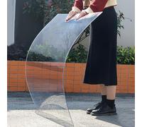 Lastre di Copertura in Policarbonato,Pensilina Tettoia Protezione Uv Pioggia Neve per Esterno,piastre di ricambio per serra da giardino, carports,Trasparente Lastra di vetro