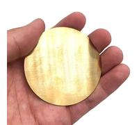 Lastre di ottone for la lavorazione di lastre di ottone, dischi rotondi circolari da 25 mm, 30 mm e 35 mm (dimensioni: 35 mm x 1 mm, 1 pezzo)(35mm x 2mm 1pc)