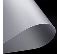 Lastre di plastica, Fogli di plastica PP smerigliati 500 mm x 600 semitrasparenti 0,3-2 spessore for modelli fai da te for segnaletica(Thick:1mm)