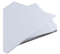 Lastre e pannelli in plastica ABS, Fogli di plastica ABS 10 x 20 cm, bianchi, confezione da 7, 1-2 mm, for lavori fai te(1mm 3pcs)