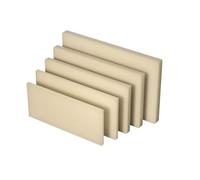 Lastre e pannelli in plastica ABS, Foglio di plastica ABS 500x500mm Nero e Beige Spessore 2-20mm 1 Pezzo(Beige,5x500x500mm)