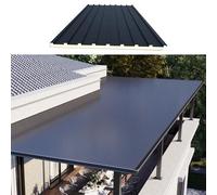 Lastre for coperture, lastre antivento for tetti di edifici e terrazze, lastre for coperture metalliche con riempimento in policarbonato(L 1.15m/3.8ft)