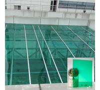Lastre in policarbonato Lastre per coperture, Polycarbonate Panels 1mm Thick Multicolor Multiple Sizes Greenhouse Patio Partition(Green,1.2x2m/4x6.6ft)