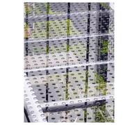Lastre in policarbonato perforate larghe 60 cm, foro da 10 mm, piastra in rete di plastica leggera, pannelli decorativi, cuscinetti for finestre a prova perdite(60x160cm/23.62x62.99in)