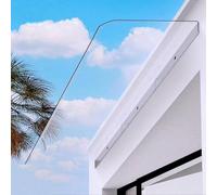 Lastre in policarbonato trasparente - Pannello di copertura in plastica resistente agli urti per luce naturale, pergola, carport, sostituzione della tettoia della serra - Include viti