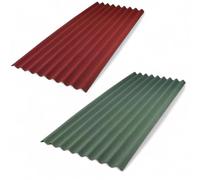 Lastre ondulate in fibra bitumata 85.5x200 cm per tettoie e coperture