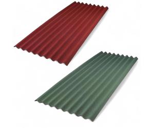 Lastre ondulate in fibra bitumata 85.5x200 cm per tettoie e coperture