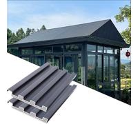 lastre per coperture in policarbonato, 1 2 5 pezzi di lastre copertura in metallo ondulato, rivestimento del tetto for tutte le stagioni, pannello antivento, personalizzabile(2pcs,L 1.5m/4.9ft)