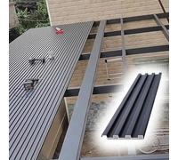 lastre per coperture in policarbonato, Lastre for tetti larghe 15 cm, copertura superiore for tettoia in alluminio, pannelli for ondulati sdoppiabili, insonorizzati(L 1.35m/4.4ft)