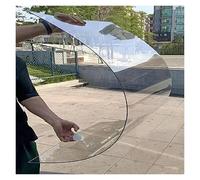 Lastre Policarbonato per Tettoia Piastra in PC Resistente Agli Urti Utilizzato per la Sostituzione Del Pannello in Vetro Del Capannone, Facile da Tagliare(0.6x15m/1.97x49.2ft)