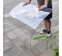 Lastre Policarbonato Tettoia, Lastra Trasparente Tetto Lastra Policarbonato Tetto Serra per Pannelli Esterni, Pannello Sostitutivo Capannoni(0.6x4m/1.97x13.12ft)