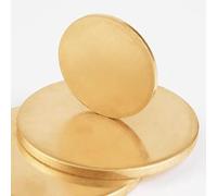 Lastre rotonde in ottone H62 - Diametro 90/100/120 mm, Spessore 3 mm for progetti artigianali e fai da te(3 * 120mm)