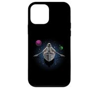 L'astronauta Guida La Barca In Pianeti Spaziali E Stelle Custodia per iPhone 12 mini