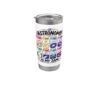 L'astronomia è la mia marmellata Spazio Cosmo Galaxy Star Planet Science Bicchiere termico in acciaio inox doppia parete
