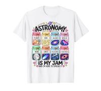 L'astronomia è la mia marmellata Spazio Cosmo Galaxy Star Planet Science Maglietta con Stampa Grafica Economica